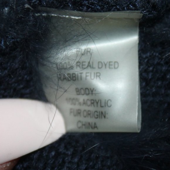 New MK Metric Knits Fur Collection 4 Neiman Marcus Rabbit Fur Poncho Cape - Picture 2 of 10